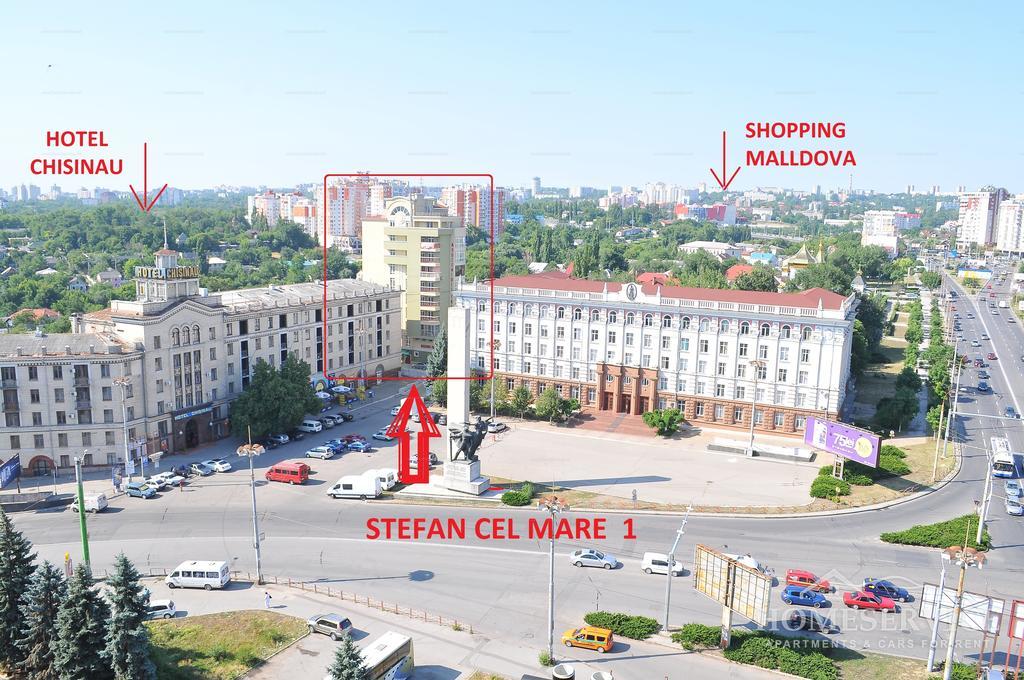 Homeservice Apartments On Stefan Cel Mare Boulevard Chişinau Exteriör bild